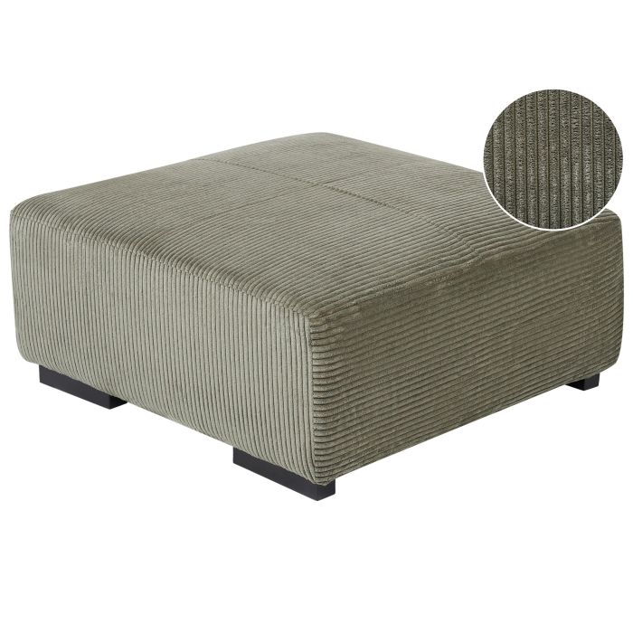 Ottoman LUNGO Corduroy Green