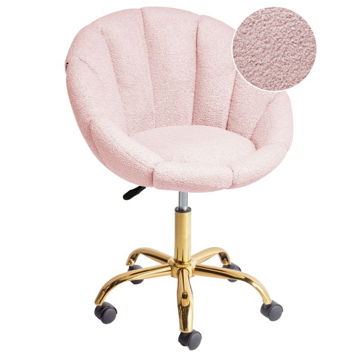 ISLINGTONMERE Fabric Office Desk Chair - Pink