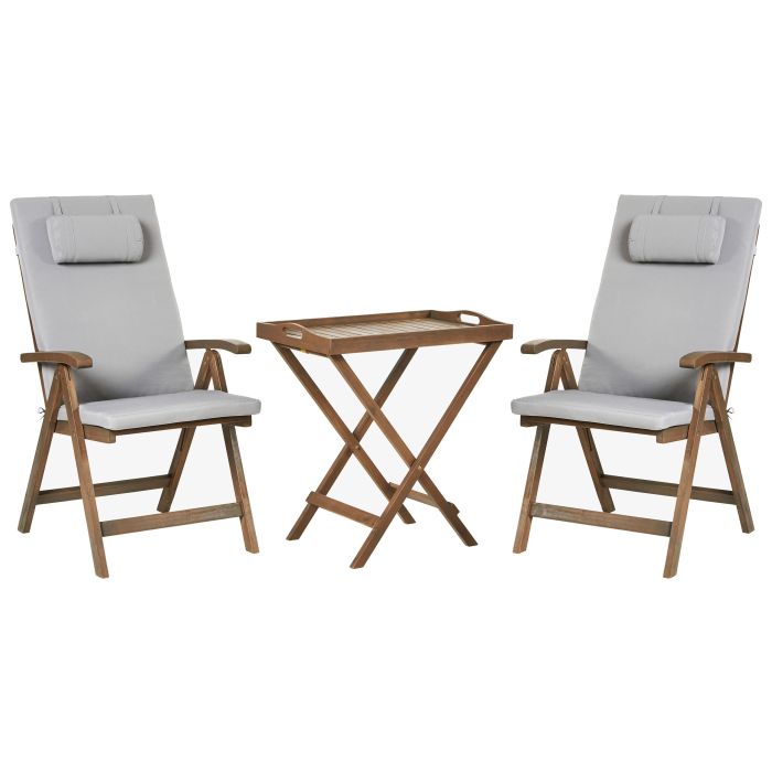 BALSA Garden Bistro Set - Light Grey
