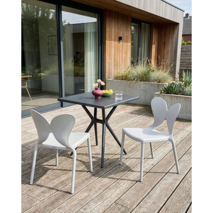 PENDLETON Garden Chairs Set of 2 - Light Grey