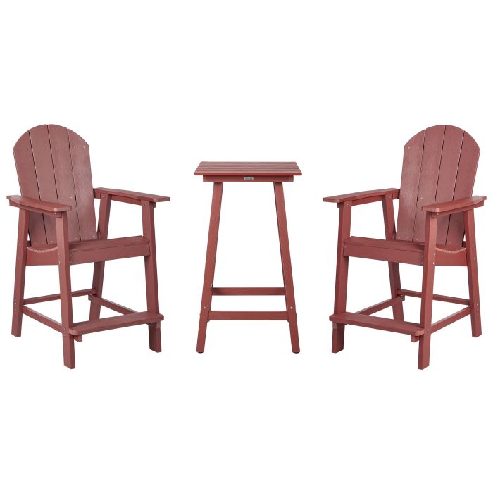 Bistro Set ADIRONDACK Red