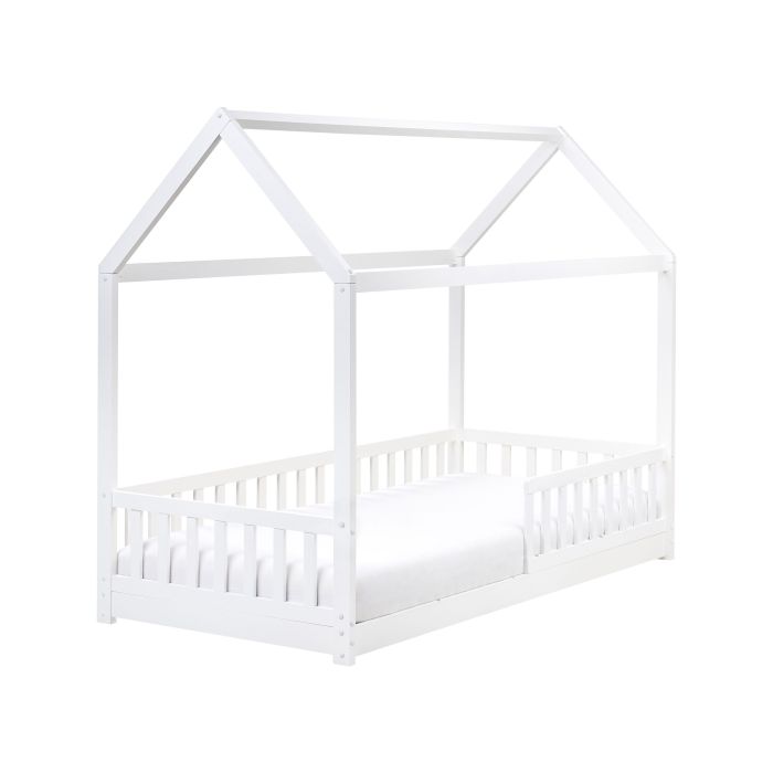 KOSAYE Kids Bedframe Pine Wood 90 x 200cm EU Single Bed White