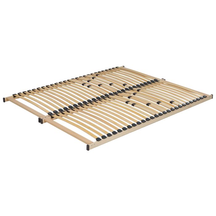 JEVIERS Slatted Bedframe Base 160 x 200cm EU Kingsize Bed