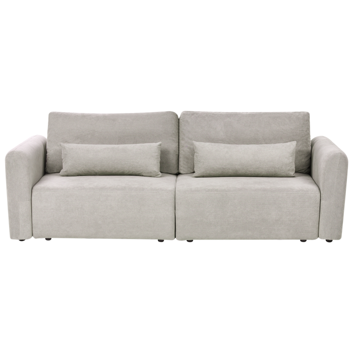 MARATHOR Fabric 3 Seater Sofa Bed with Storage - Grey