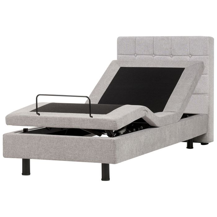 DEKU Adjustable Bed Fabric 90 x 200 cm (EU Single) Light Grey