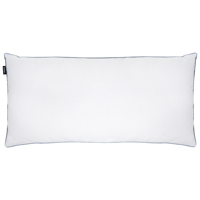 BRAVONE 3-Chamber Bed Pillow High Duck Feathers and Down 40 x 80 cm - White