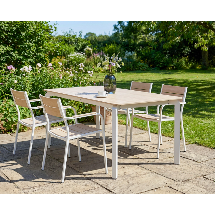 DERUXO Garden Dining Table - Beige