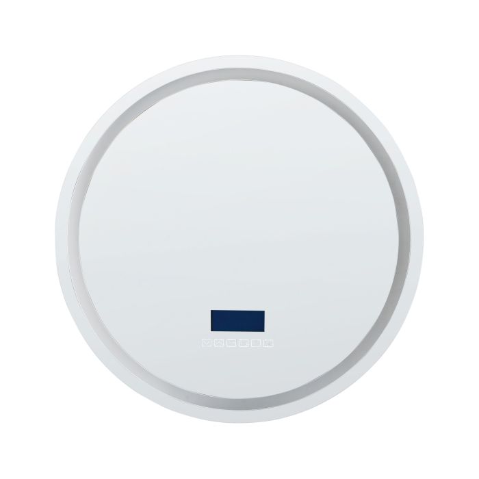 LED Bathroom Mirror BROGNON 60 cm 60 cm With Built-In Bluetooth Speaker Silver