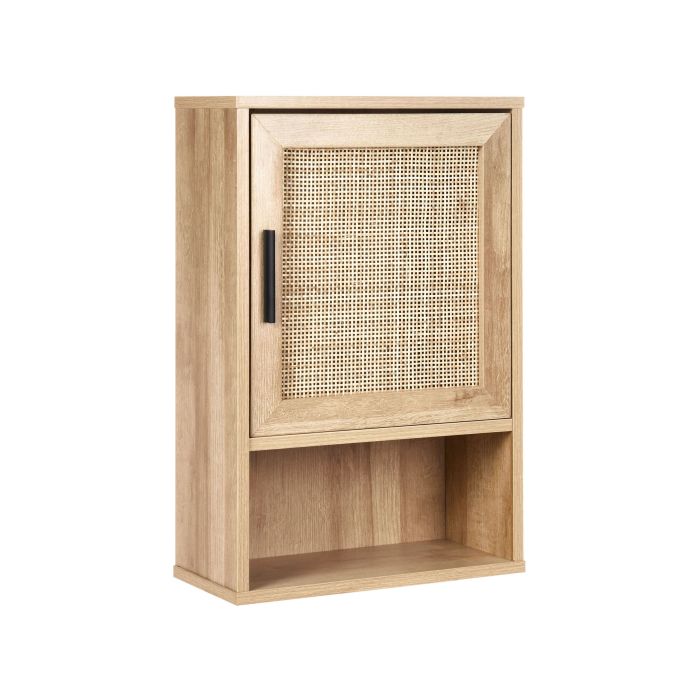 Bathroom Wall Mounted Cabinet ROSELL 40 cm 19 cm 60 cm Light Brown