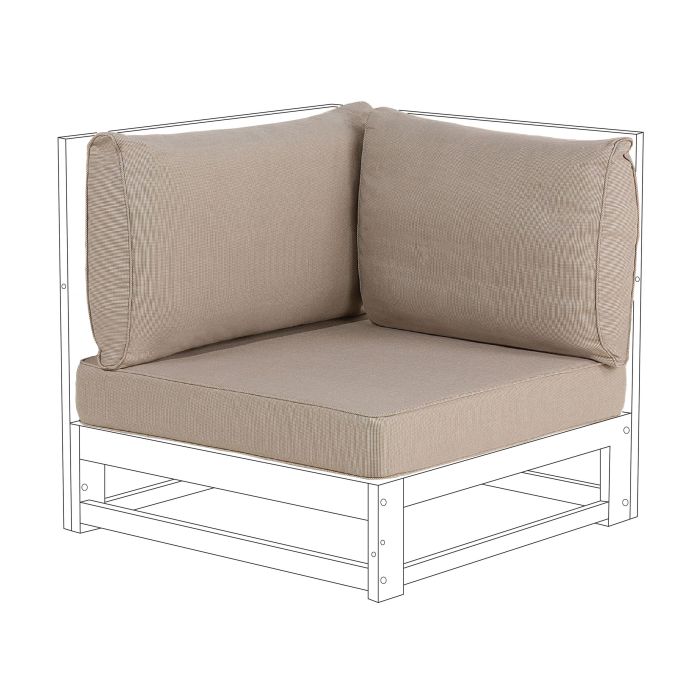 HOWLEIGH Outdoor Cushion Cover Set of 3 - Taupe