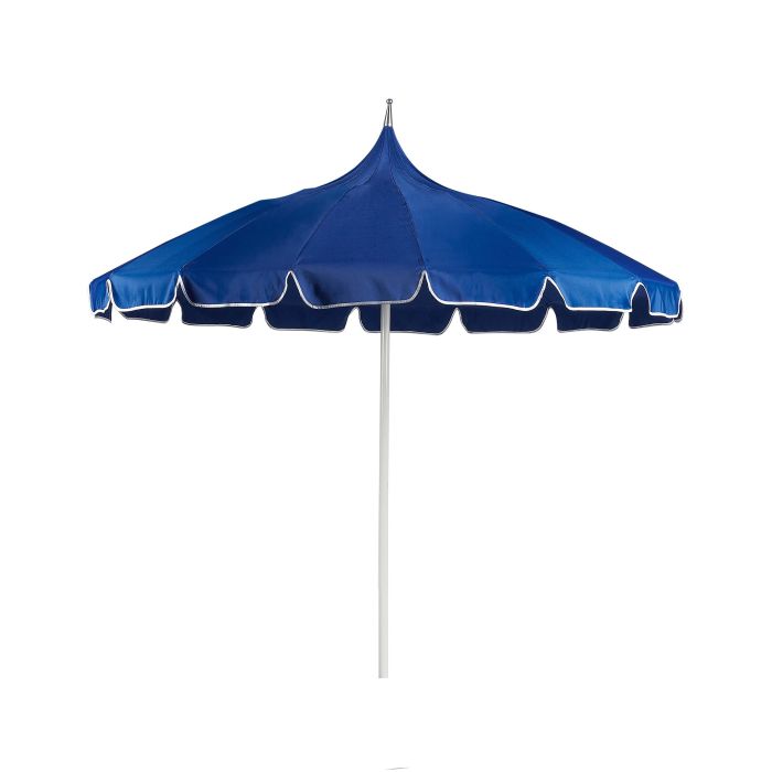 Garden Market Parasol Diameter 2.45 m Blue MINOA