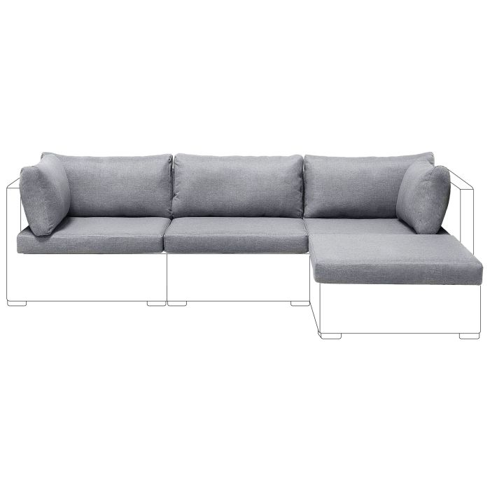Outdoor Cushion Cover Set SANO II Light Grey