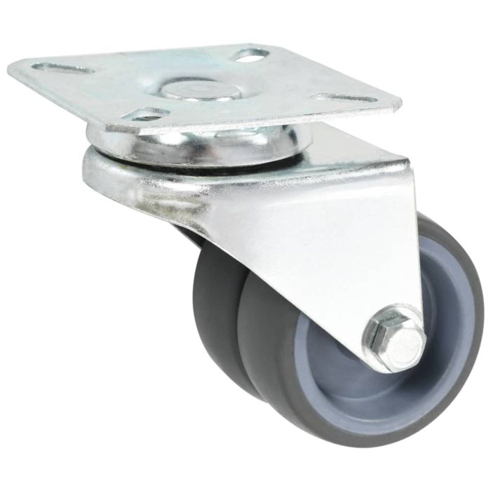 Twin-wheel Swivel Casters 12 pcs 50 mm