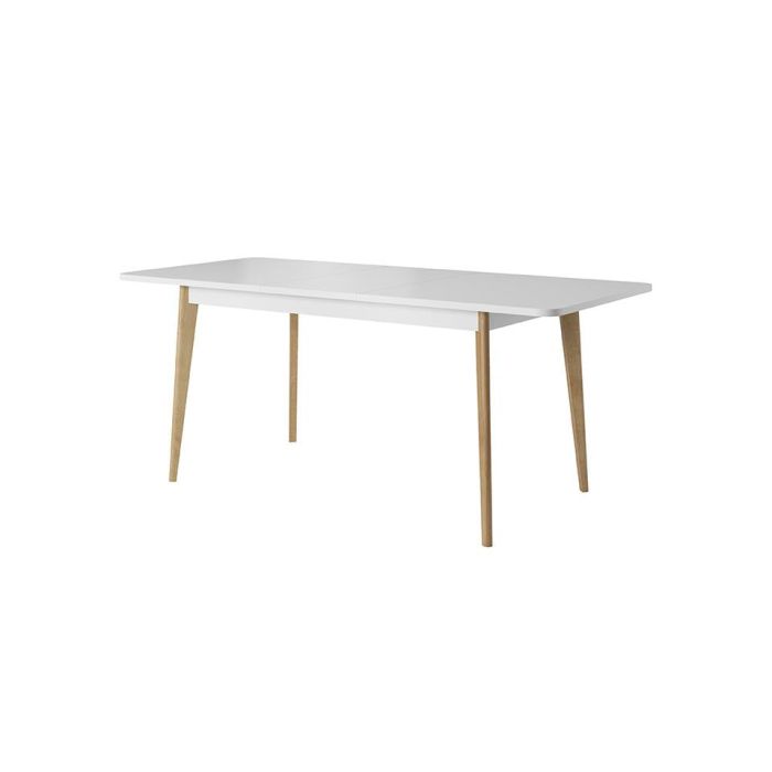 Serie Oak Riviera Legs Extendable Dining Table - White