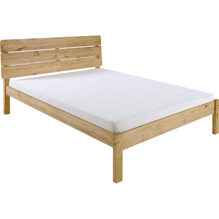 Ronan 4ft6 Double Bed - Waxed Pine