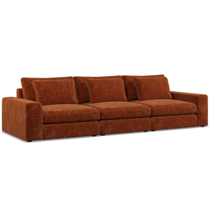 3 Seater Sofa - SOVA Fabric Deep Terra