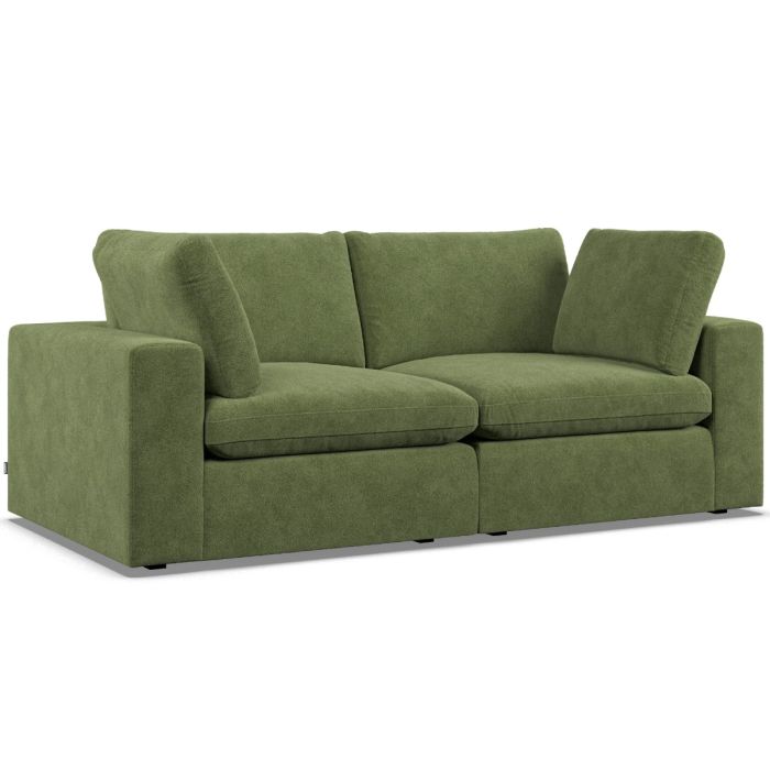2 Seater Sofa - OBLAK Fabric Verde