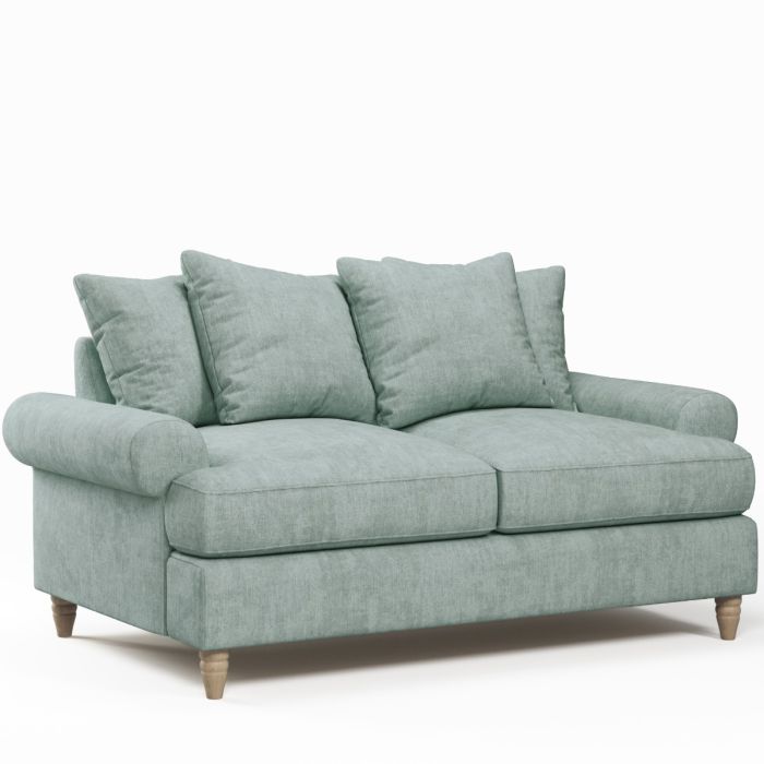 2 Seater Sofa - LUXE Fabric - Light Green