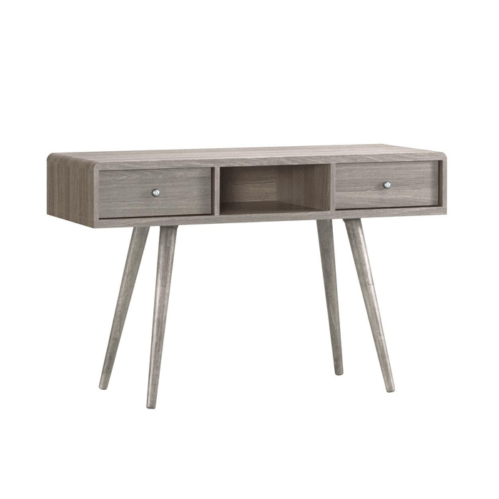 Dressing Table - ASHISH 2 Drawer Dresser Grey Oak Effect 120cm