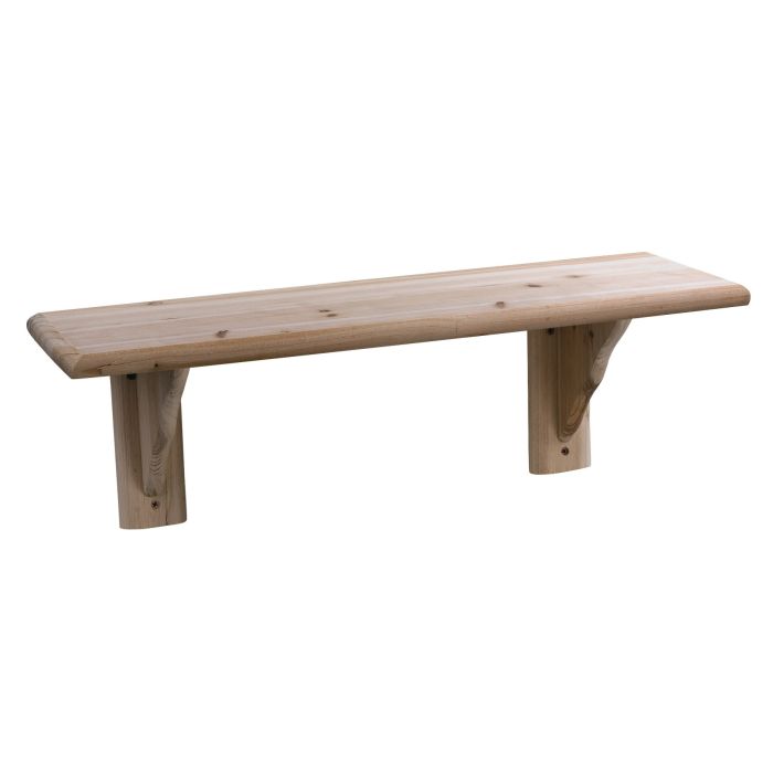 Natural Wood Floating Display Shelf Kit - 118cm