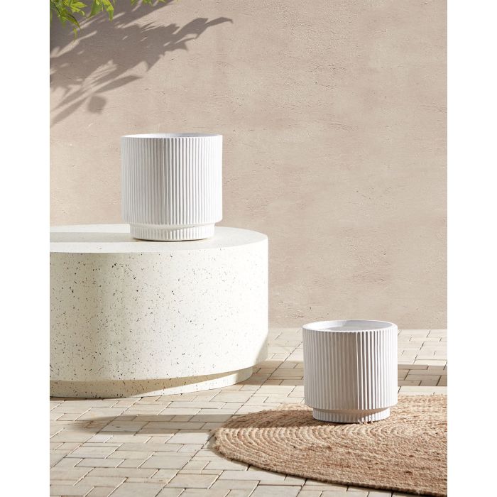 Plant Pot 30cm Off - White