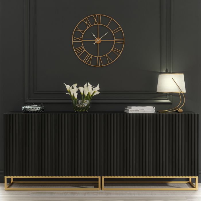 ANCONA Duo Sideboard 200cm - Black
