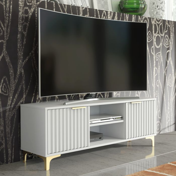 PERUGIA Crest TV Unit 120cm - White