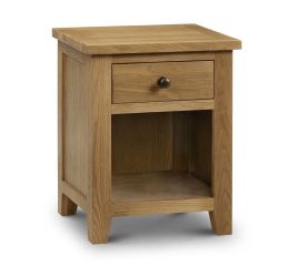 Marlborough Oak 1 Drawer Bedside Table