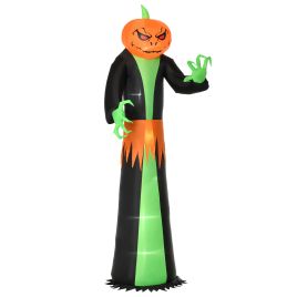 Yangon 9ft LED Inflatable Halloween Pumpkin Ghost Decoration - Mulit Colour