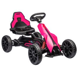 Rechargeable Electric Go Kart for Kids with 2 Speeds - Pink