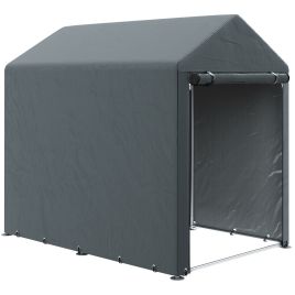 Jones 1.2 x 1.8m Portable Garden Motorcycle Storage Shed Tent - Dark Grey