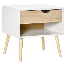 Bedside Table - ISLIN Nightstand Oak 39cm