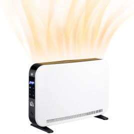 Scott Portable Electric Heater with 24H Timer and Overheat Protection - White