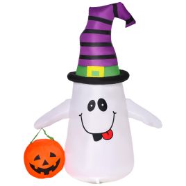 Yangon 1.2m LED Halloween Inflatable Witch Ghost Decoration - Mulit Colour