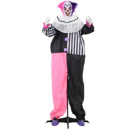 Scott Outdoor 173cm Laughing Clown Halloween Decoration with Sound - Multi Colour