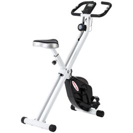 McAlpin Folding Quiet Exercise Bike - Black White