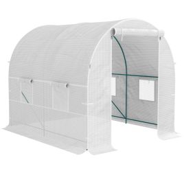 SUNVISTA 245 x 200cm Polytunnel Greenhouse - White