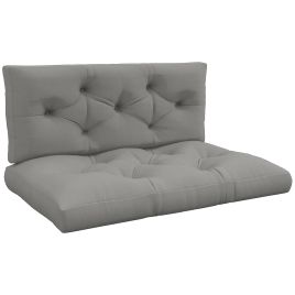 4-Piece Patio Chair Cushions Set for Indoor Outdoor - Light Grey