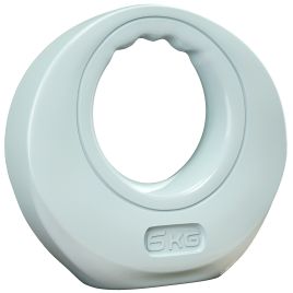 SPORTEDGE 6kg Kettlebell, Soft Kettle Bell with Wide Handle for Home Gym Weight Lifting and Strength Training, Light Grey