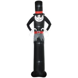 Yangon 10ft LED Halloween Inflatable Skinny Ghost
