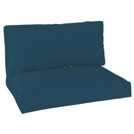 SUNVISTA 2 Seater Pallet Furniture Cushions Pallet Cushions, UPF20+ 220gsm Fabric, 20 cm Thick Outdoor Seat Pads, Navy Blue