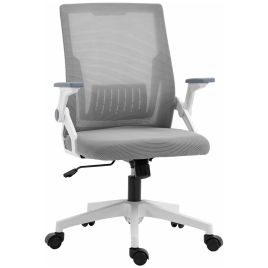 Vinsetto Mesh Office Chair with Lumbar Support Adjustable Height - Grey