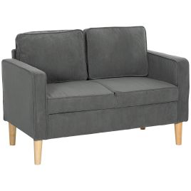 HERON Small Two-Seater Corduroy Sofa - Grey