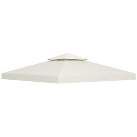 3 x 3M Gazebo Canopy Roof Top Replacement Cover Spare Part Cream White (TOP ONLY)