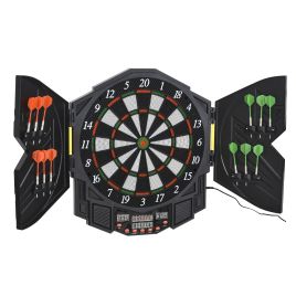 Aurar Black Abs Electronic Dart Board Set - 54.6cm