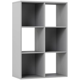 HERON 6 Cube Bookshelf - Light Grey