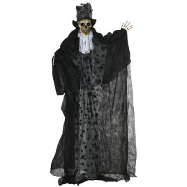 Halloween Ghost Decoration Polyester Animated Bridegroom Prop - Black