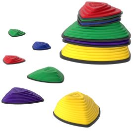 AIVAGO 6-Piece Stepping Stones for Kids, Stackable Sensory Toys for Balance & Motor Skills