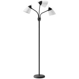 TRAZE Floor Lamp Steel Arc Tree Lamp with Adjustable Rotating Lights - Black