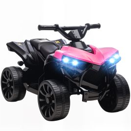 BOLRA Kids Electric ATV Metal 6V 4 Wheeler Ride On Car - Pink